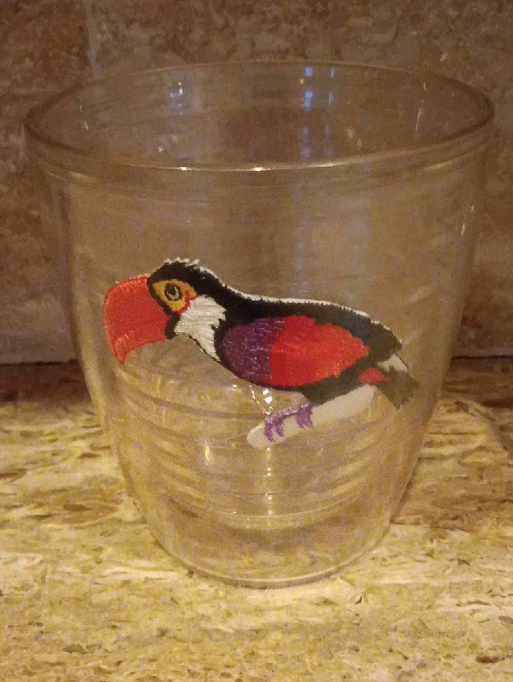 Vintage Parrot & Tucan 12 Oz.Tervis Tumblers Set Of 2 No Lids